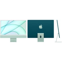 iMac 24" (2021) Apple M1 avec CPU 8 cœurs GPU 8 cœurs - 256 Go SSD - 8 GB QWERTY - Italien Verre standard