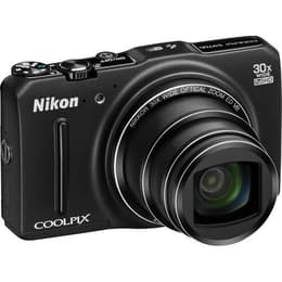 Compact Coolpix S9700 - Noir + Nikon Nikkor Wide Optical Zoom 25-750 mm f/3.7-6.4 f/3.7-6.4
