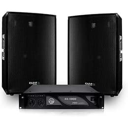 Enceintes sono Ibiza Sound Pack sonorisation 2 Enceintes DISCO12B passives 12"/30cm 2x600W + Ampli 1000W + Câbles DISCO1200