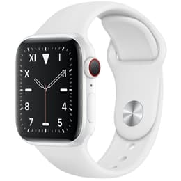 Apple Watch (Serie 5) 2019 GPS + Cellular 44 mm - Céramique Blanc - Sport Blanc
