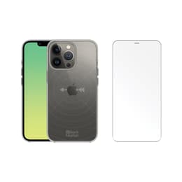 Coque Back Market iPhone 13 Pro et écran de protection - GRS 4.0 Plastique recyclé - Transparent