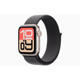 Apple Watch Series 7 (2021) GPS + Cellular 41 mm - Titane Argent - Bracelet sport Nike Noir