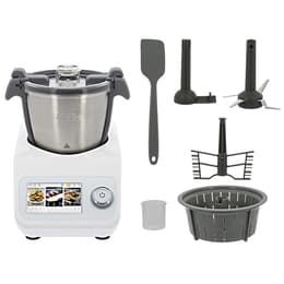 Robot cuiseur Compact Cook Platinum cf-2001fp 5L -Blanc/Gris