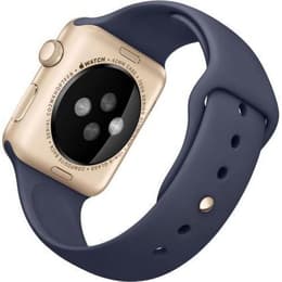 Apple Watch (Series 1) 2016 GPS 42 mm - Aluminium Or - Sport Bleu