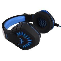 Casque réducteur de bruit gaming filaire avec micro Ovleng GT82 - Bleu/Noir