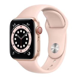 Apple Watch (Series 6) 2020 GPS + Cellular 40 mm - Aluminium Or - Sport Rose des sables