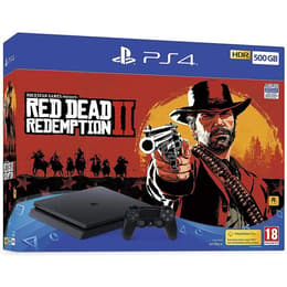 PlayStation 4 Slim 1000Go - Noir + Red Dead Redemption II