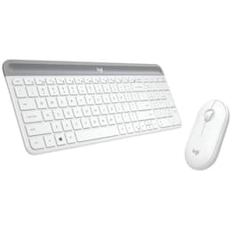 Clavier Logitech QWERTY Anglais (US) Sans-fil Desktop MK470 Slim Combo