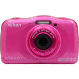 Compact Coolpix W100 - Rose + Nikon Nikkor 3x Optical Zoom 30-90mm f/3.3-5.9 f/3.3-5.9