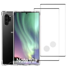 Coque Galaxy Note10+/Galaxy Note10+ 5G et 2 écrans de protection - Plastique recyclé - Transparent