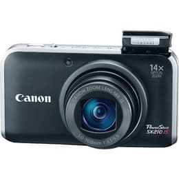 Compact PowerShot SX210 IS - Noir + Canon Canon Zoom Lens 28-392 mm f/3.1-5.9 f/3.1-5.9