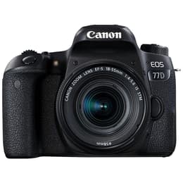 Reflex EOS 77D - Noir + Canon Zoom Lens EF-S 18-55mm f/4-5.6 IS STM f/4-5.6
