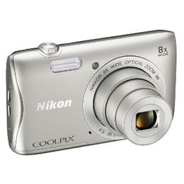 Compact S3700 - Argent + Nikon Nikon Nikkor Wide Optical Zoom VR f/3.7-6.6
