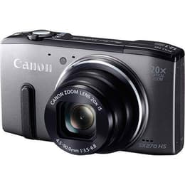 Compact PowerShot SX270 HS - Gris + Canon Canon Zoom Lens 20x IS 25-500 mm f/3.5-6.8 f/3.5-6.8