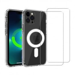 Coque iPhone 13 Pro et 2 écrans de protection - TPU - Transparente