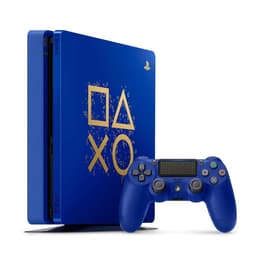 PlayStation 4 Slim 1000GB - Bleu - Edition limitée Days of Play Blue