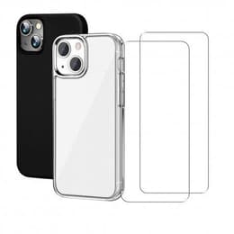 Coque iPhone 13 et 2 écrans de protection - TPU - Transparent