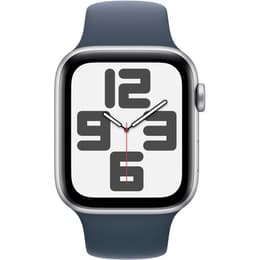 Apple Watch Series SE 2 (2022) GPS + Cellular 44 mm - Aluminium Argent - Bracelet sport Bleu
