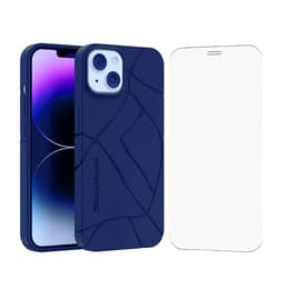 Coque Back Market iPhone 14 et écran de protection - GRS 4.0 Plastique recyclé - Mauve