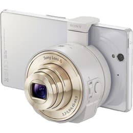 Compact Cyber-shot DSC-QX10 - Blanc + Sony Sony Lens G 25-250 mm f/3.3-5.9 f/3.3-5.9