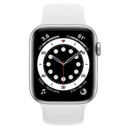 Apple Watch (Series 6) 2020 GPS 44 mm - Aluminium Argent - Sport Blanc