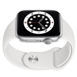 Apple Watch Series 6 (2020) GPS 44 mm - Aluminium Argent - Bracelet sport Blanc