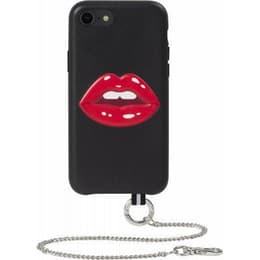 Coque iPhone 7/8/SE 2020 - Cuir - Noir