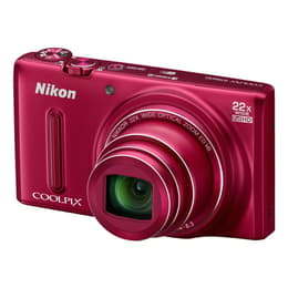 Compact S9600 - Rouge + Nikkor 22x Zoom Nikkor f/3.4-6.3