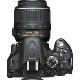 Reflex - Nikon D5200 - Noir + Objectif AF-S DX Nikkor 18-55mm f/3.5-5.6G ED