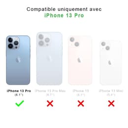Coque Back Market iPhone 13 Pro et écran de protection - Plastique 60% recyclé - Transparent