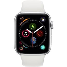 Apple Watch (Series 4) 2018 GPS 44 mm - Aluminium Argent - Sport Blanc