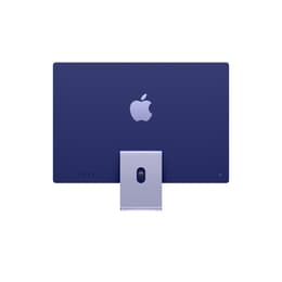 iMac 24" (2021) Apple M1 avec CPU 8 cœurs GPU 8 cœurs - 256 Go SSD - 8 GB QWERTY - Espagnol Verre standard