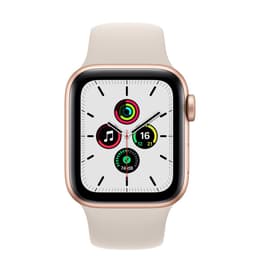 Apple Watch Series SE 1 (2020) GPS 40 mm - Aluminium Or - Bracelet sport Lumière stellaire