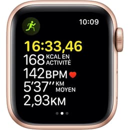 Apple Watch Series SE 1 (2020) GPS 40 mm - Aluminium Or - Bracelet sport Lumière stellaire