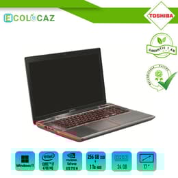 Toshiba Qosmio X70-A-137 17" Core i7 2.4 GHz - SSD 256 Go + HDD 768 Go - 16 Go - NVIDIA GeForce GTX 770M AZERTY - Français