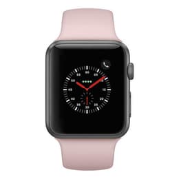 Apple Watch (Series 3) 2017 GPS 42 mm - Aluminium Gris sidéral - Sport Rose