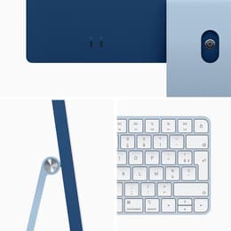 iMac 24" (2021) Apple M1 avec CPU 8 cœurs GPU 7 cœurs - 256 Go SSD - 8 GB QWERTY - Portugais Verre standard