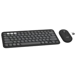 Clavier Logitech QWERTY Sans-fil Pebble 2 Combo