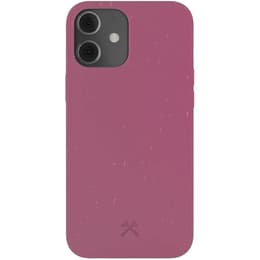 Coque iPhone 12 mini - Matière naturelle - Rouge