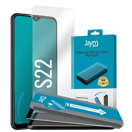 JAYM - Verre Trempé Premium pour Samsung Galaxy S22 - Plat 2.5D - Garanti à Vie Renforcé 9H Ultra Résistant Qualité supérieure Asahi - Applicateur sur Mesure Inclus