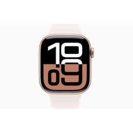 Apple Watch Series 10 (2024) GPS + Cellular 42 mm - Aluminium Or rose - Bracelet sport Rose