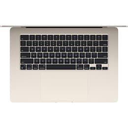 MacBook Air 15" (2024) - Apple M3 avec CPU 8 cœurs et GPU 10 cœurs - 16Go RAM - SSD 256Go - Écran standard - QWERTY - Anglais