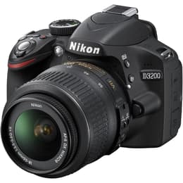 Reflex - Nikon D3200 Noir + Objectif Nikon AF-S DX Nikkor 18-55mm f/3.5-5.6 VR II