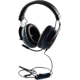 Casque réducteur de bruit gaming filaire avec micro Aaamaze Idra Pro Gaming headset AMGT0002 - Noir/Bleu