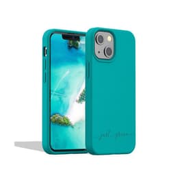 Coque iPhone 13 mini - Matière naturelle - blue lagoon