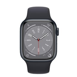 Apple Watch (Series 8) 2020 GPS 41 mm - Aluminium Minuit - Bracelet sport Midnight