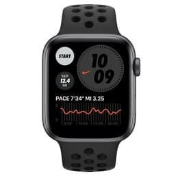 Apple Watch (Series SE) 2020 GPS + Cellular 44 mm - Aluminium Gris sidéral - Bracelet sport Nike Noir