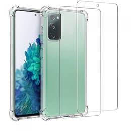 Coque Galaxy S20 FE et 2 écrans de protection - TPU - Transparent