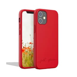 Coque iPhone 12 mini - Matière naturelle - rouge