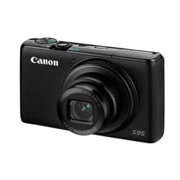 Compact PowerShot S95 - Noir + Canon Canon Zoom Lens 3.8 x IS 28–105mm f/2.0-4.9 f/2.0-4.9